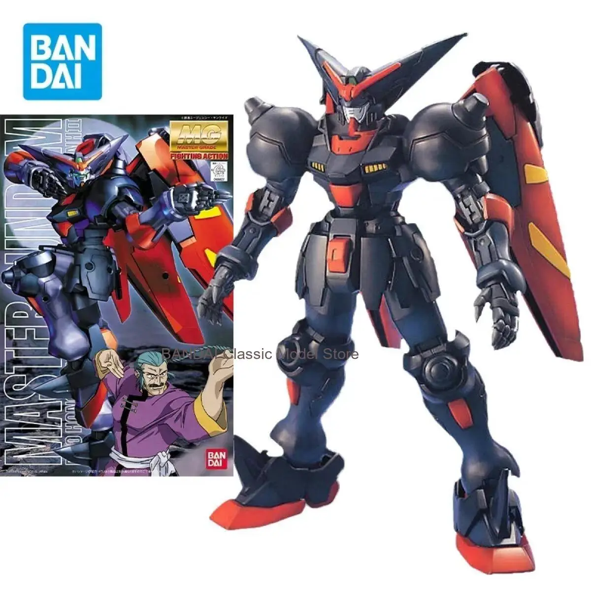 

Оригинальная сборная модель Bandai GUNDAM Anime MG 1/100 MASTER GUNDAM, коллекционная фигурка, игрушка, подарок для детей