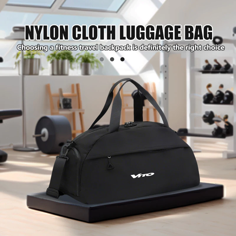 Car Logo Travel Storage Bag Portable Sports Fitness Pouches For Mercedes Benz W124 W203 W204 Vito Sprinter Viano W639 W638 V view 5