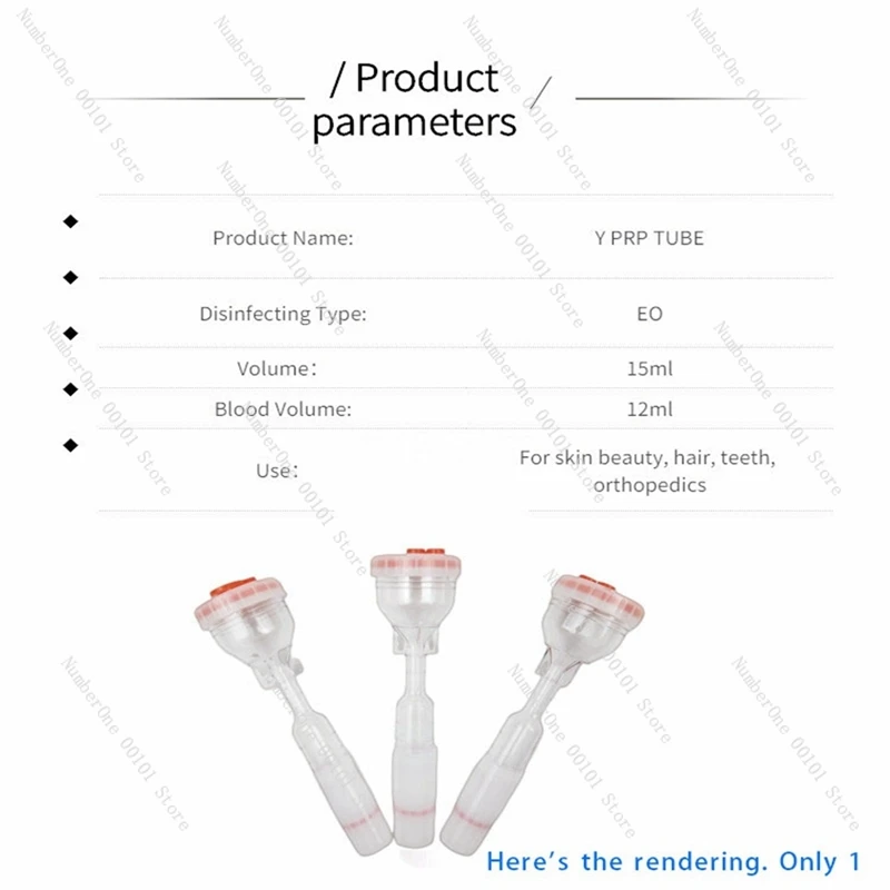 Y-PRP TUBE For Beauty Platelet Rich Plasma Prp Kit Durable Easy To Use Transparent