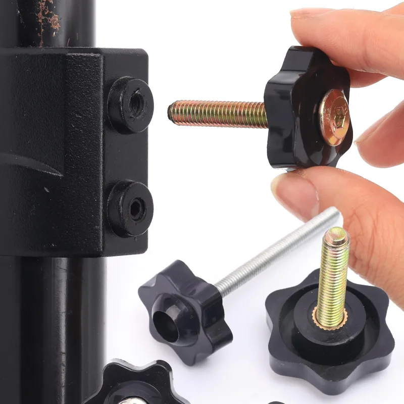 5PCS Star Hand Knob Screws Bolt Tightening Nut M4 M5 M6 M8 Copper Star Shape Head Thread Clamping Thumb Handle Machine Screws