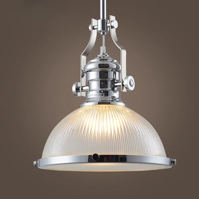 American Retro Iron Pendant Lights Restaurant Coffee Shop Bar Counter Heavy Metal Industrial Style Electroplated Hanging Lamps