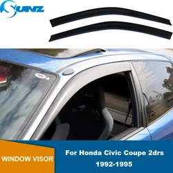 Side Window Deflector For Honda Civic Coupe 2drs 1992 1993 1994 1995 Window Visor Sun Rain Deflector Guard Awnings Shelter Cover
