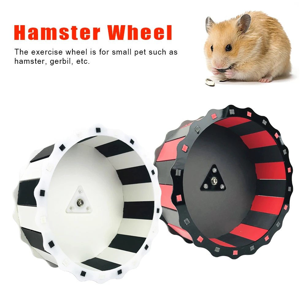 Exercising Jogging Training Gerbils Mice Cage Accessory Easy Install Mini Hamster Running Wheel Pet Supplies Sports Toy Silent