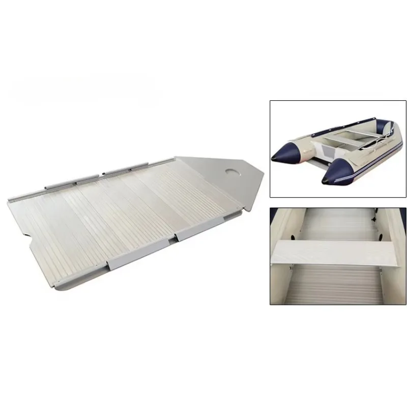 12'6" opblaasbare vissersboot PVC 0,9 mm met aluminium vloer roeiboten 380 cm voor 6 personen sportjacht op zee Max. 30 pk vermogen