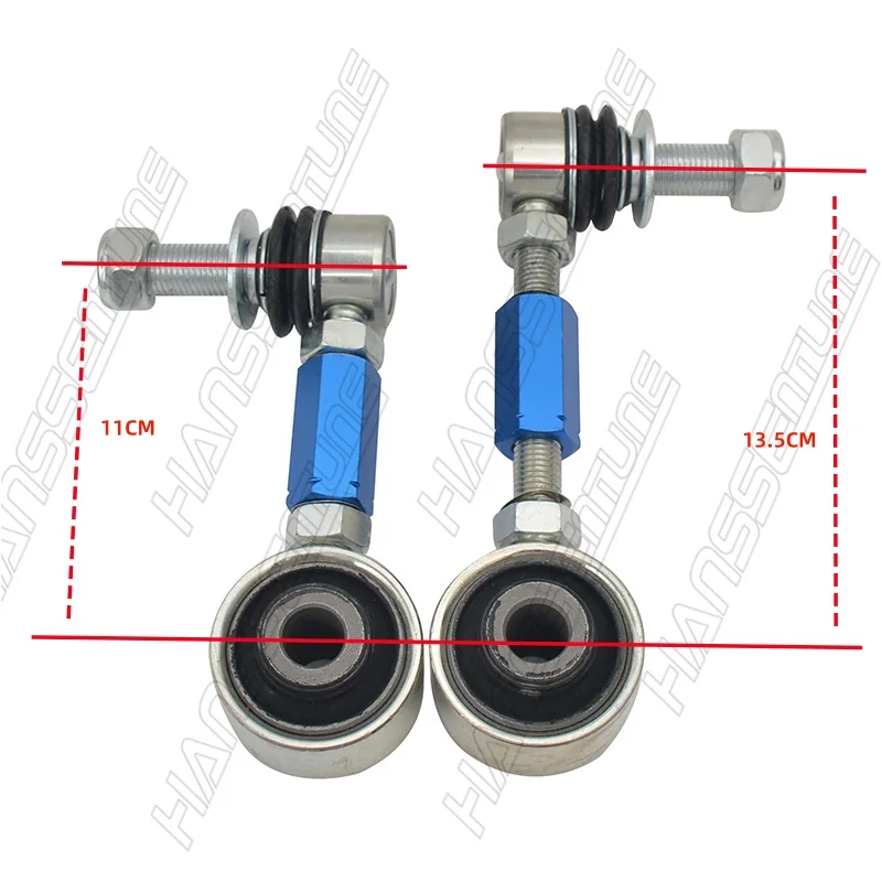 Hanssentune 4X4 Car Adjustable Anti-roll Sway Bar Front & Rear Stabilizer End Link Kit For LC200