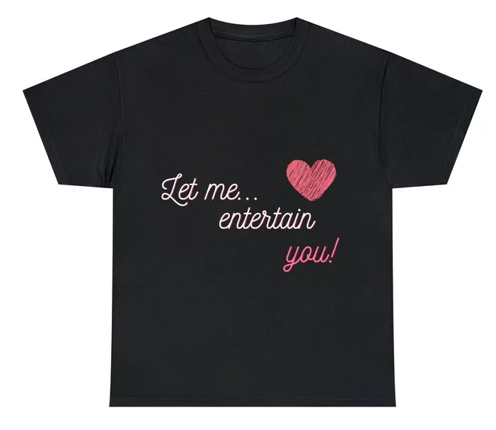 

Robbie Williams T-Shirt/Tee/Top/Shirt Let Me Entertain You Lyrics Design. Unisex