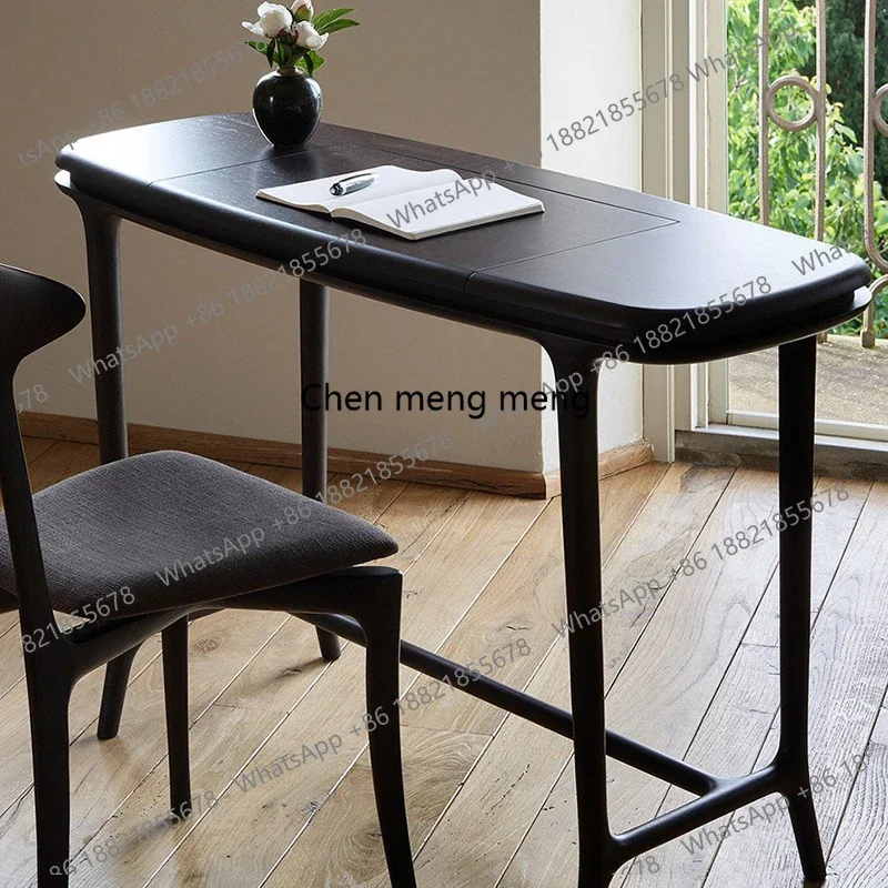 Italian Style Light Luxury Solid Wood Dressing Table with Mirror Storage Makeup Table Bedroom Desk Flip Cover Makeup