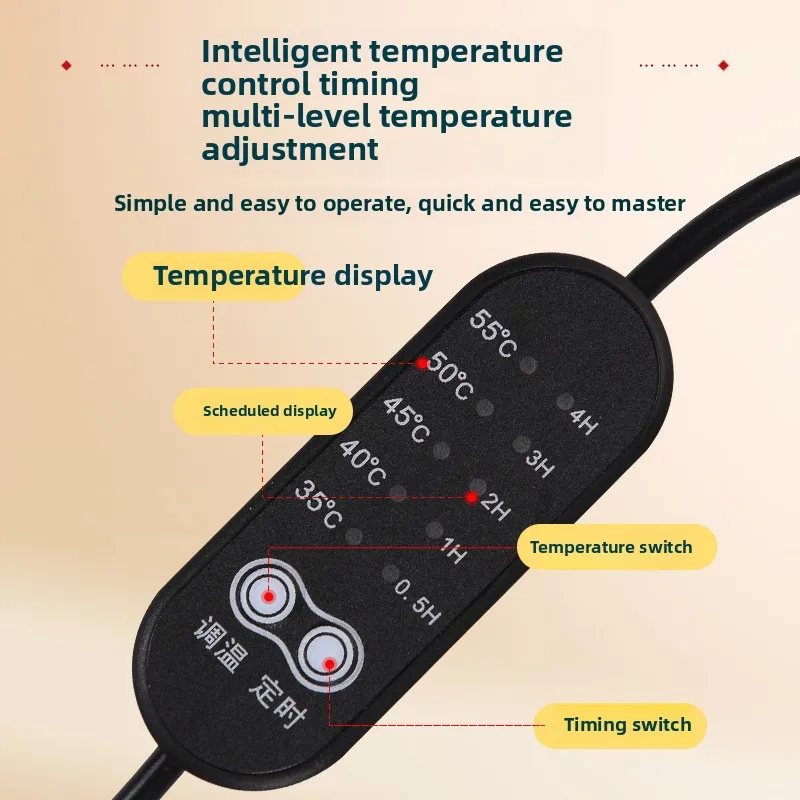 Electric Heating Wormwood Neck Protection Electric Heating Temperature Control Neck Care Wormwood Hot Compress Bag