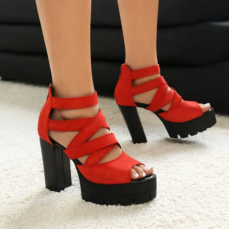 2026 Spring and Autumn New Women's Round Head High Heels, Bare Toe Sexy Party Shoes, Women's High Heels, Sizes 34-46