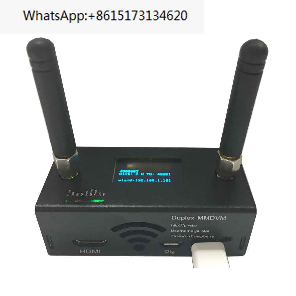 Assembled Duplex UHF VHF MMDVM Hotspot  Radio Station WiFi Digital Voice Modem P25 DMR YSF D-Star with Raspberry Pi Zero W