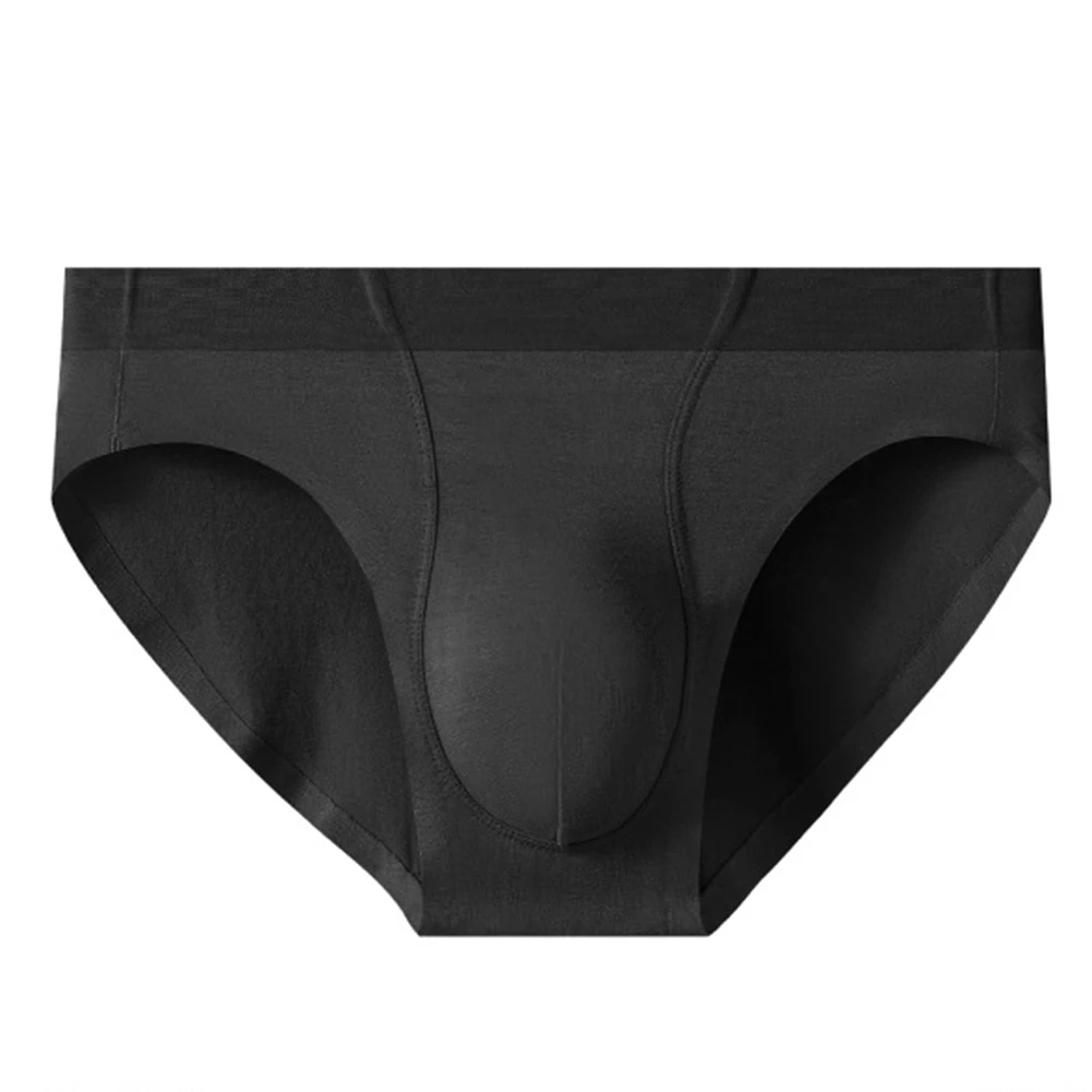 Men BambooFiber Soft Seamless Brief Gourd BulgePouch Breathable Underwear Pantie Seamless Softwear Ultra-breathable Panties
