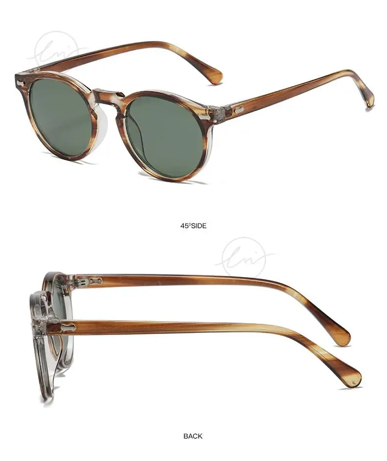 LM Klassische Runde Polarisierte Sonnenbrille Frauen Männer Tee Objektiv Outdoor Driving Shades Vintage Sonnenbrille Unisex UV400 Gafas De Sol – Detail 15