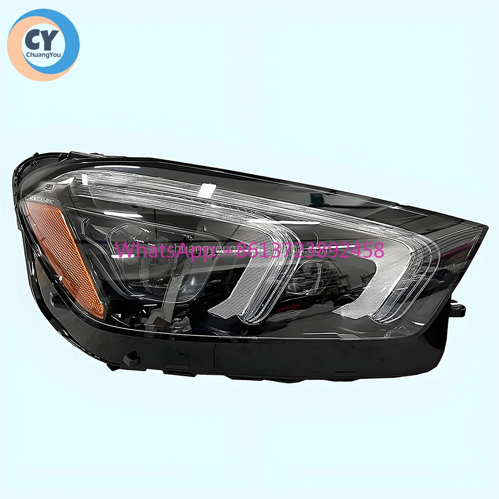 

For Mercedes-benz AMG GLE W166 LED Headlight 2020 2021 2022 2023 Original Headlamp GLE350d 400 450 GLE63 GLE43 Geometric Light