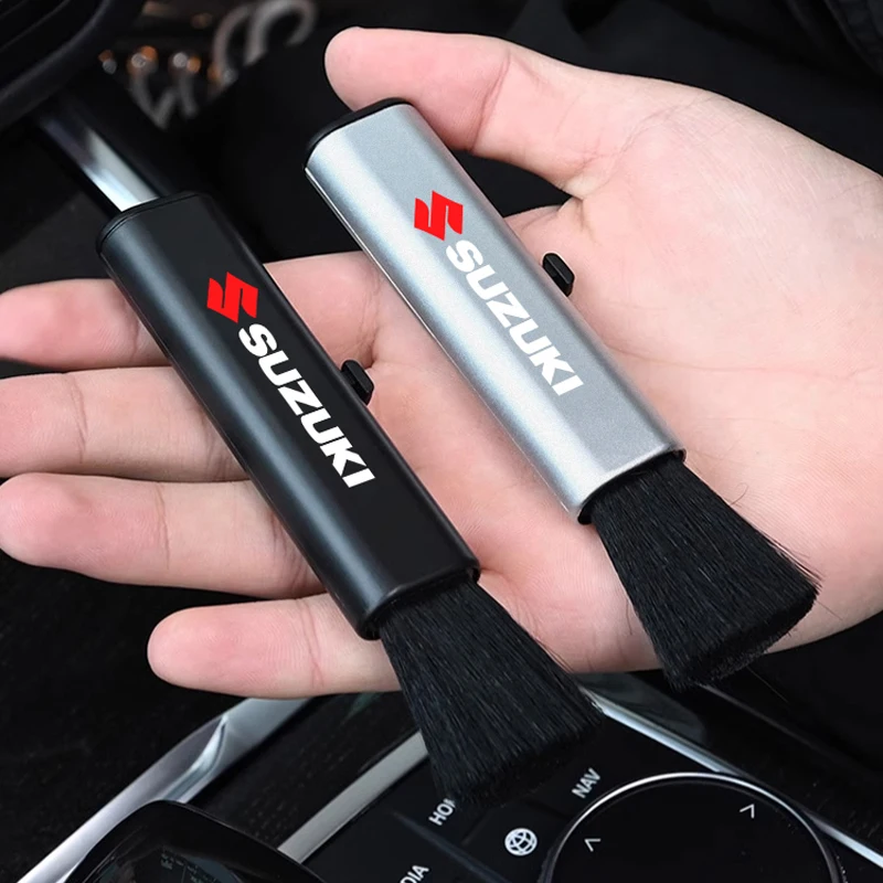 Herramientas de limpieza interior de coche, cepillo retráctil de lana suave para Suzuki Jimny Samurai Vitara Swift Baleno SX4 Ignis Alto Splash DZire