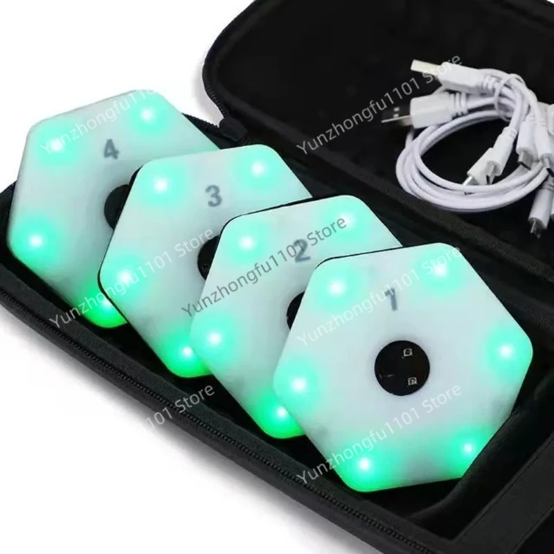 Reaction Training Lamp Speed Agile Reaction Equipment Basketball Football Sports Boxing Fitlight Blazepod Handball 4lights+App
