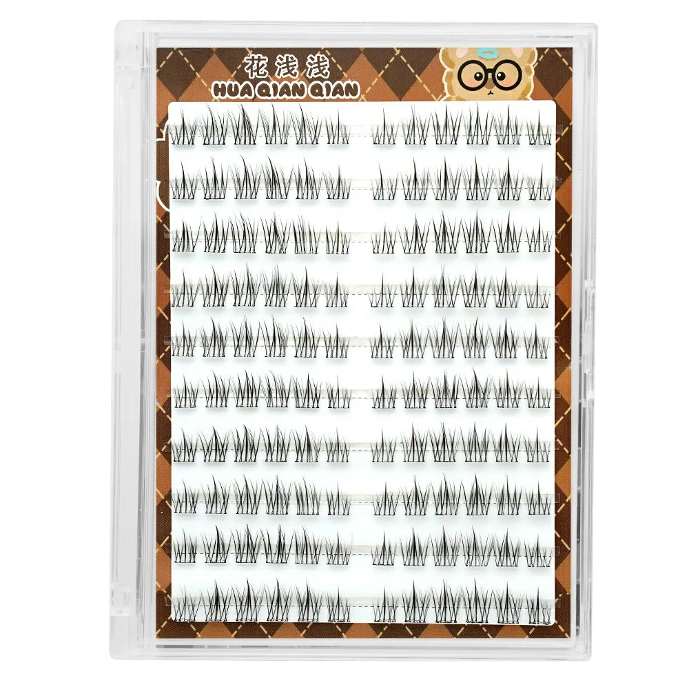 Soffici ciglia finte a grappolo di lunga durata fai da te autoadesive cluster di ciglia strumenti per il trucco adesivo riutilizzabile ciglia finte bellezza