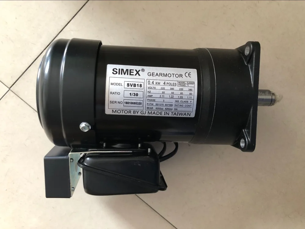 

Taiwan SIMEX motor, tool magazine motor SVB18 1/20 0.2KW long axis Shengjie, Heying, Youjia
