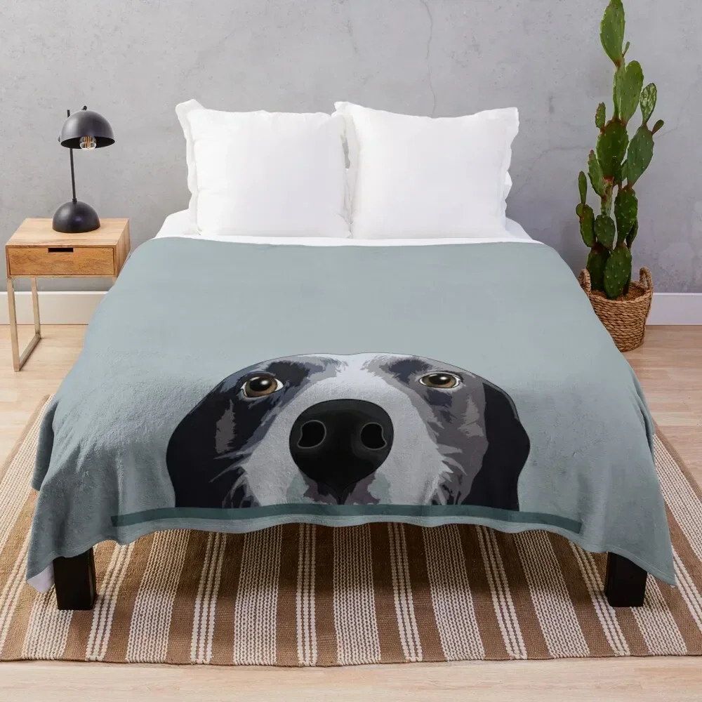 Border Collie Peeking, Border Shirt, Gift, Lover Throw Blanket Cute For Decorative Sofa Blankets