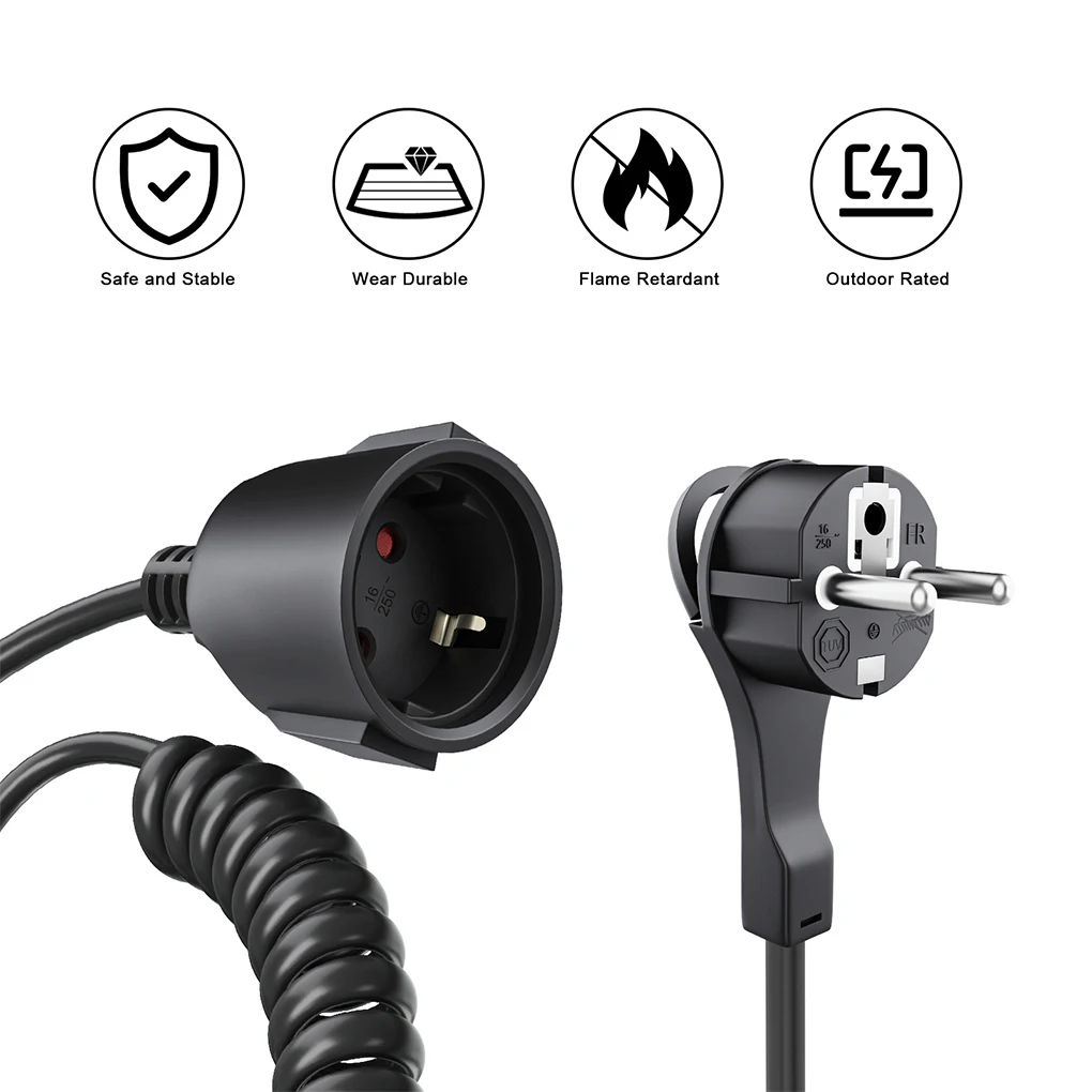 Toughness And Safety In Power Cord Extension Cable Safer Socket Extension Cable Oxygen-free Copper