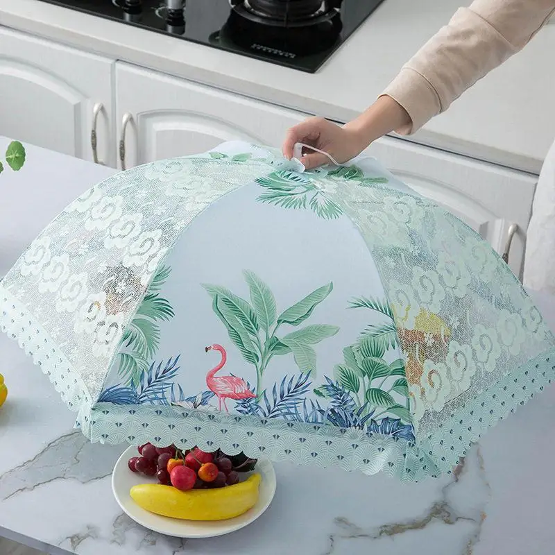 New Fashionable Lace Dish Cover Dustproof Mosquito Proof Stackable Home Use Table Food Cover Four Seasons Fly Proof
