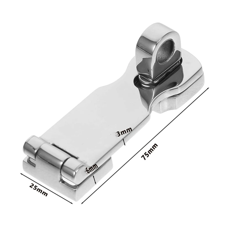 1Pc Stainless Steel Marine Latch Heavy Duty Locking Door Hitch Boat Compartment Latch Yacht RV Motorhome Hardware Parts