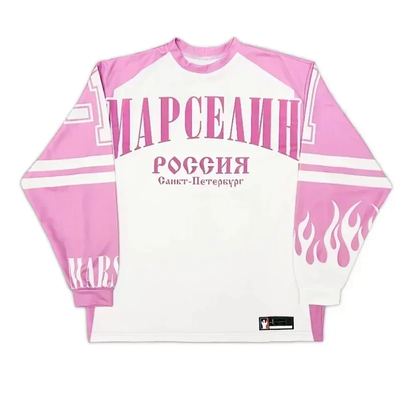 Russia Jersey Y2K Sweatshirt Men Women Harajuku Hip Hop Letter Oversized TShirt New Breathable Crew Neck Cotton Long Sleeve Tops image 6