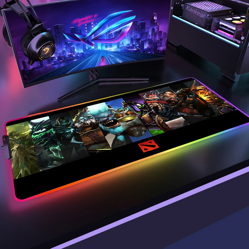 لوحة ماوس ألعاب كبيرة RGB LED ، لوحة ماوس ألعاب ، حصيرة بإضاءة خلفية ، XXL ، XL ، مكتب كمبيوتر ، سجادة ألعاب ، 35x90cm #4