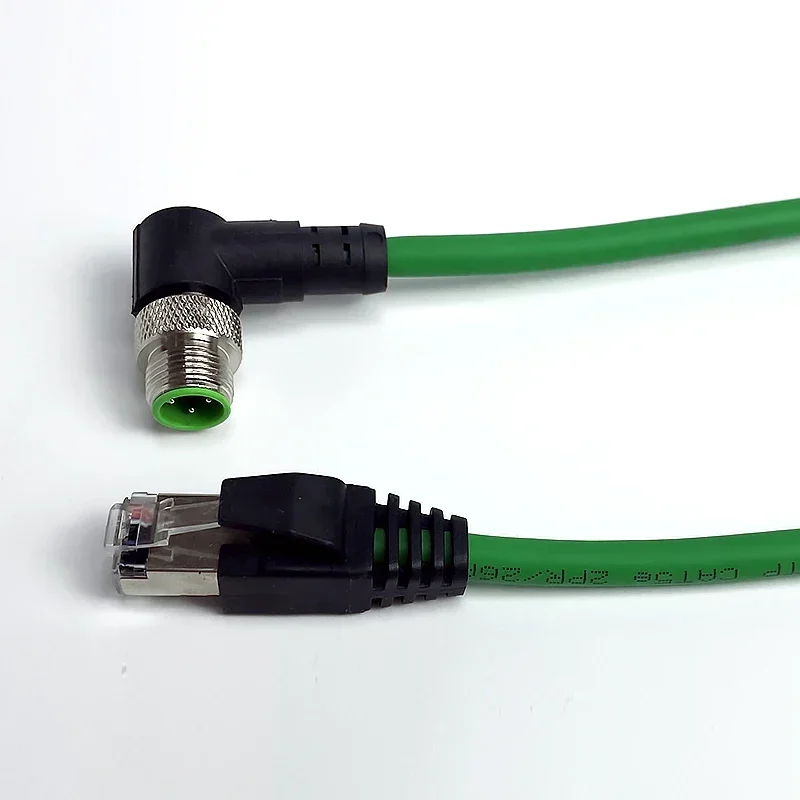 Cabo conector M12 para RJ45 M12 8Pin 4Pin tipo A/D codificação para blindagem RJ45 Ethernet Profinet Line