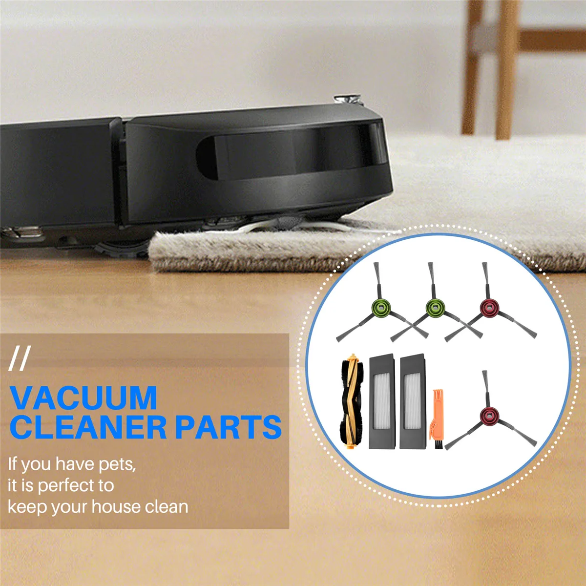 อะไหล่สำหรับ Ecovacs deebot ozmo 920/950/T5/T8/T8 aivi/T8สูงสุด/T9สูงสุด/กำลัง T9/N7/N8/N8 + หุ่นยนต์ดูดฝุ่น