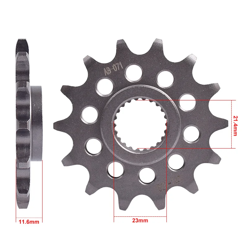 520-14T High-Quality Noiseless Quiet Moto Front Gear Star Sprocket for YAMAHA TT250 R TTR250 TT-R250 TT-R TT TTR 250 R 250R