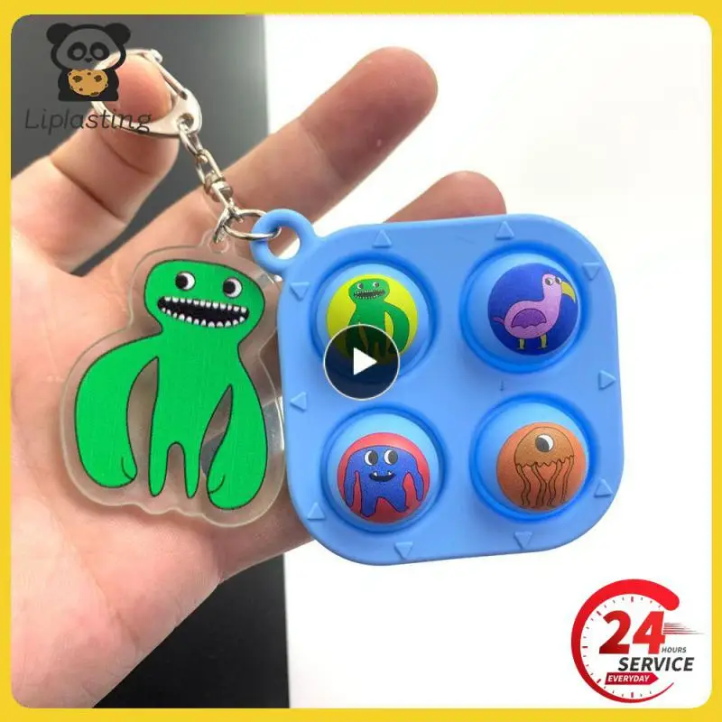 10cm New Game Garten of Banban Banban Garden Game Keychain Monster Fidget Toy For Autism Adhd Anxiety Anti Stress Relief Sensor