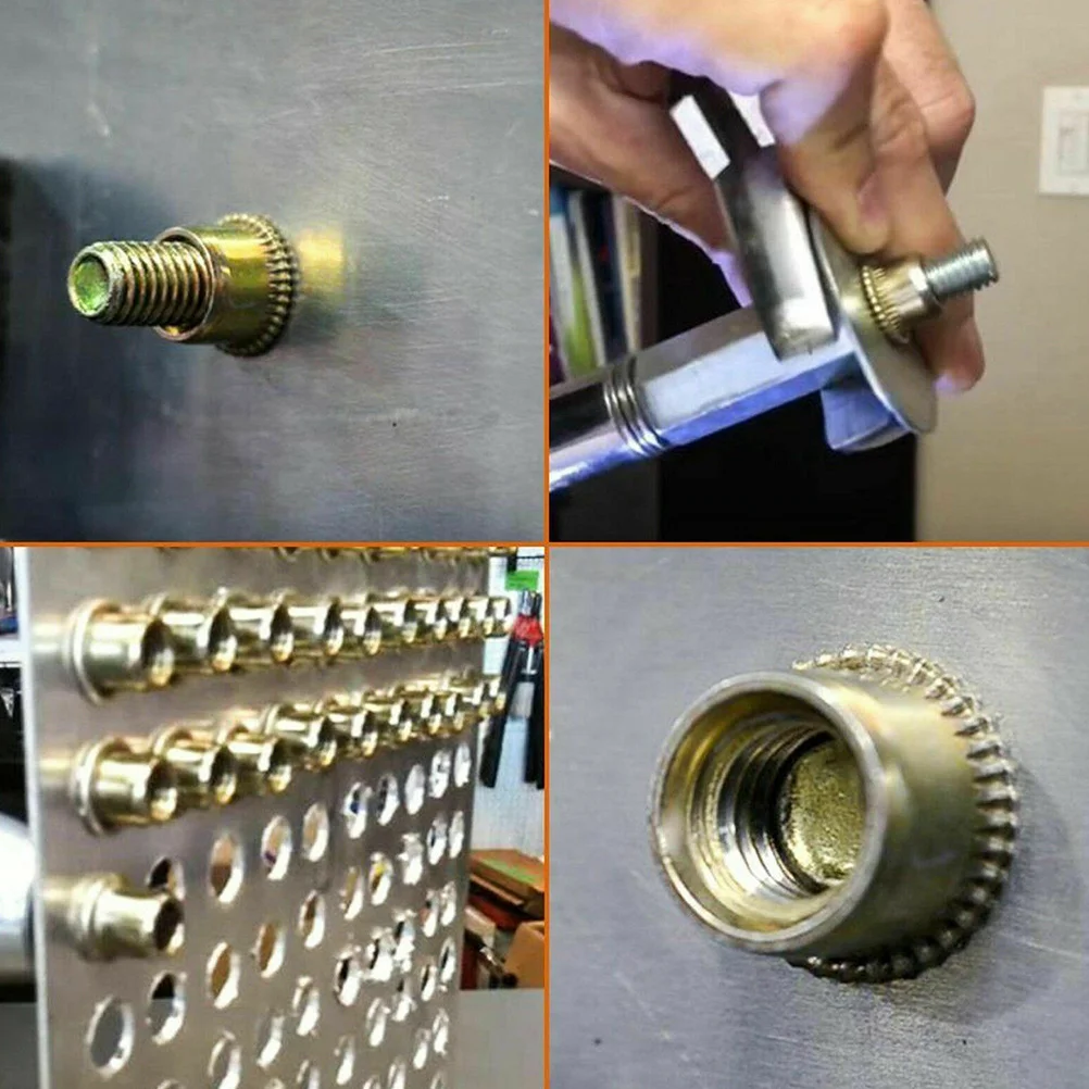 

150pcs Rivet Nuts Stainless Steel Flat Head Threaded Insert Assortment Fastening Fixing Automotive niture Industrial