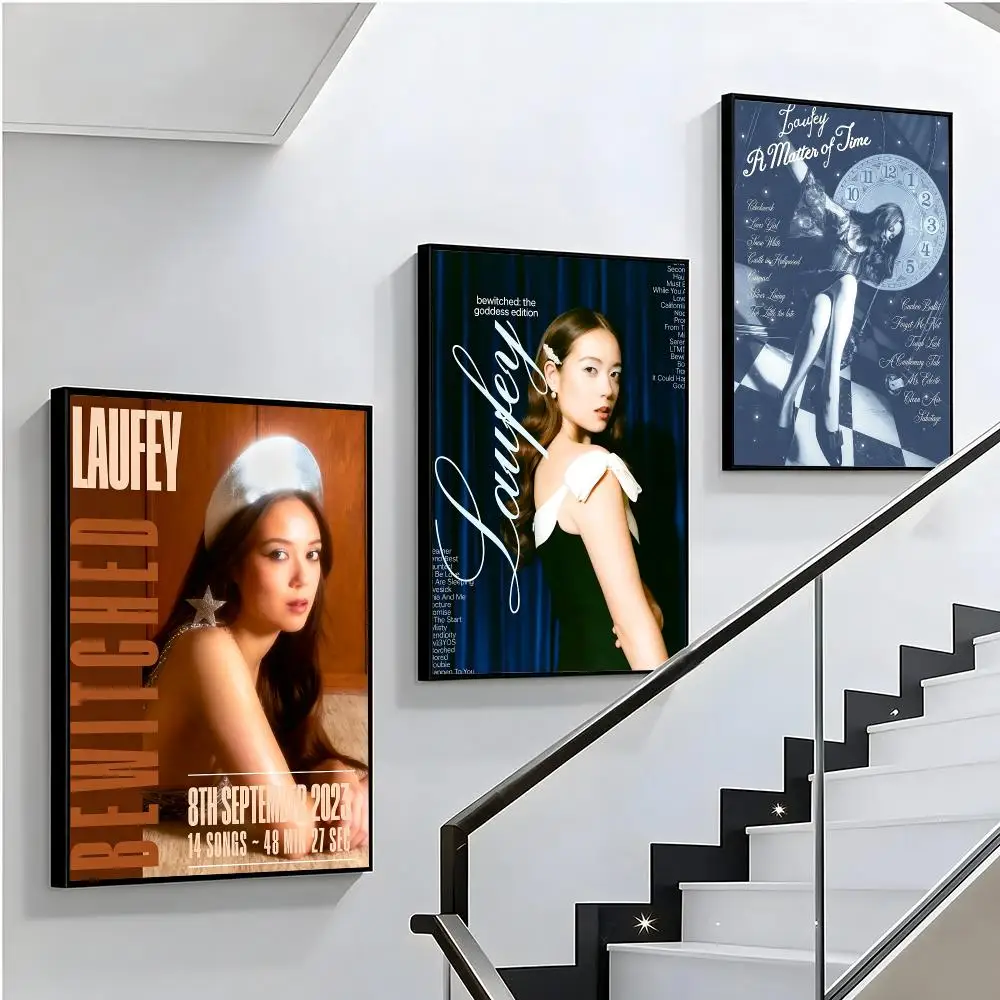 music Laufey Poster HD Poster Sophisticated Modern Aesthetic Wall Art For Living Room Bedroom Office Cafe Decor Ideal Gift