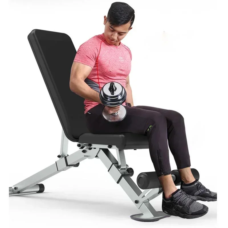 Fitness Chair For Adults Men Women Dumbbell Stools Folding Sit Up Aids Home Living Room Weight Loss Shaping Muscle Enhancement