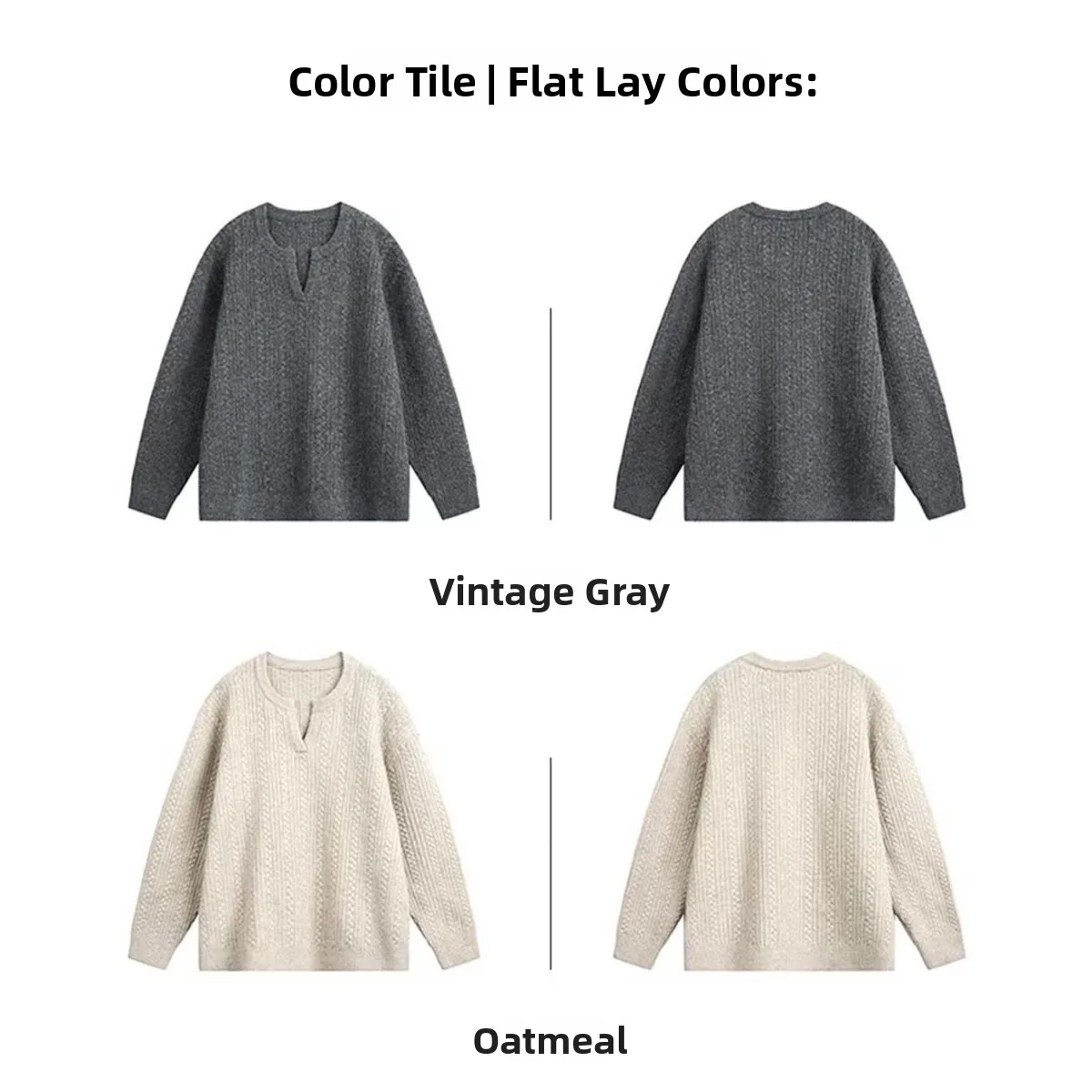 

Fall Winter V-Ne Knitted Sweater Cardigan Men's Color Casual Sle Outerwear Soft Polyester Long Sve Coat