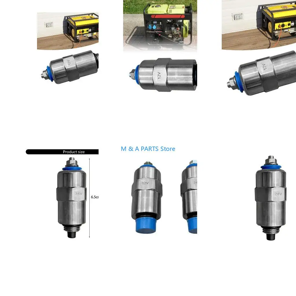 U1JF Cut Off Stop Solenoid Valves 12/24V Stop Solenoid Valves Easy Instllation RE54064 7185-900W 7167-620A 9009049 7180049