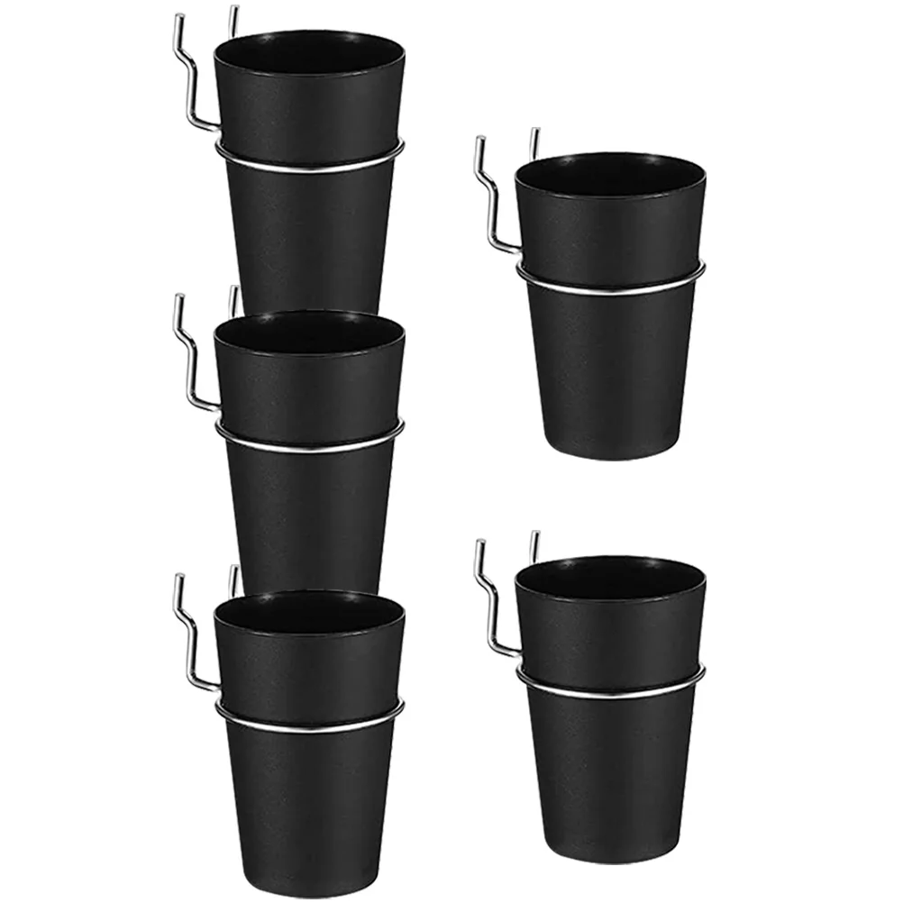 

5 Sets Black Storage Cups Hooks 5 Pegboard ganizer Craft Room Tool Accessories Small Parts Holder Sturdy Baskets Storage Cups