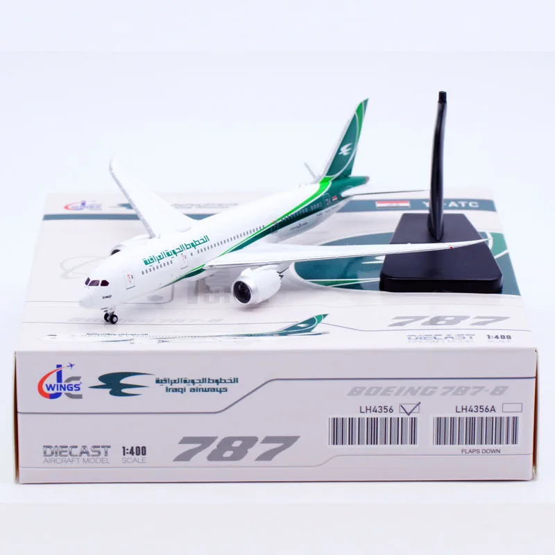 

LH4356 Alloy Collectible Plane Gift JC Wings 1:400 Iraqi Airways "Dreamliner" Boeing B787-8 Diecast Aircraft Jet Model YI-ATC