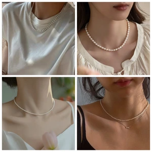 Mutiara Air Tawar Alami Manik-manik Beras Kualitas Tinggi Bentuk Pukulan Manik-manik Longgar untuk Membuat Perhiasan DIY Aksesoris Kalung Gelang 10 mutiara air tawar dengan penjualan terbaik - №