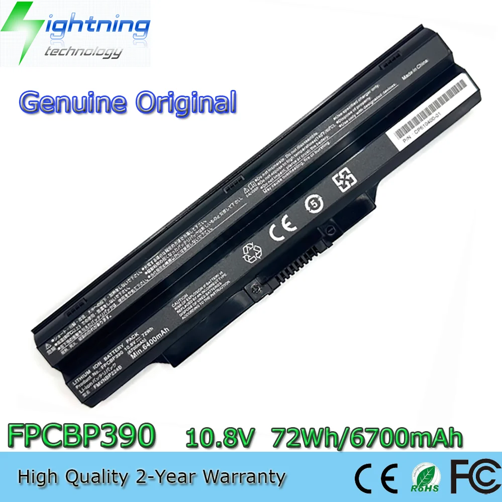 

Новая оригинальная батарея FPCBP390 FPCBP391 FPCBP392 10.8V 72Wh для Fujitsu LifeBook серии SH782