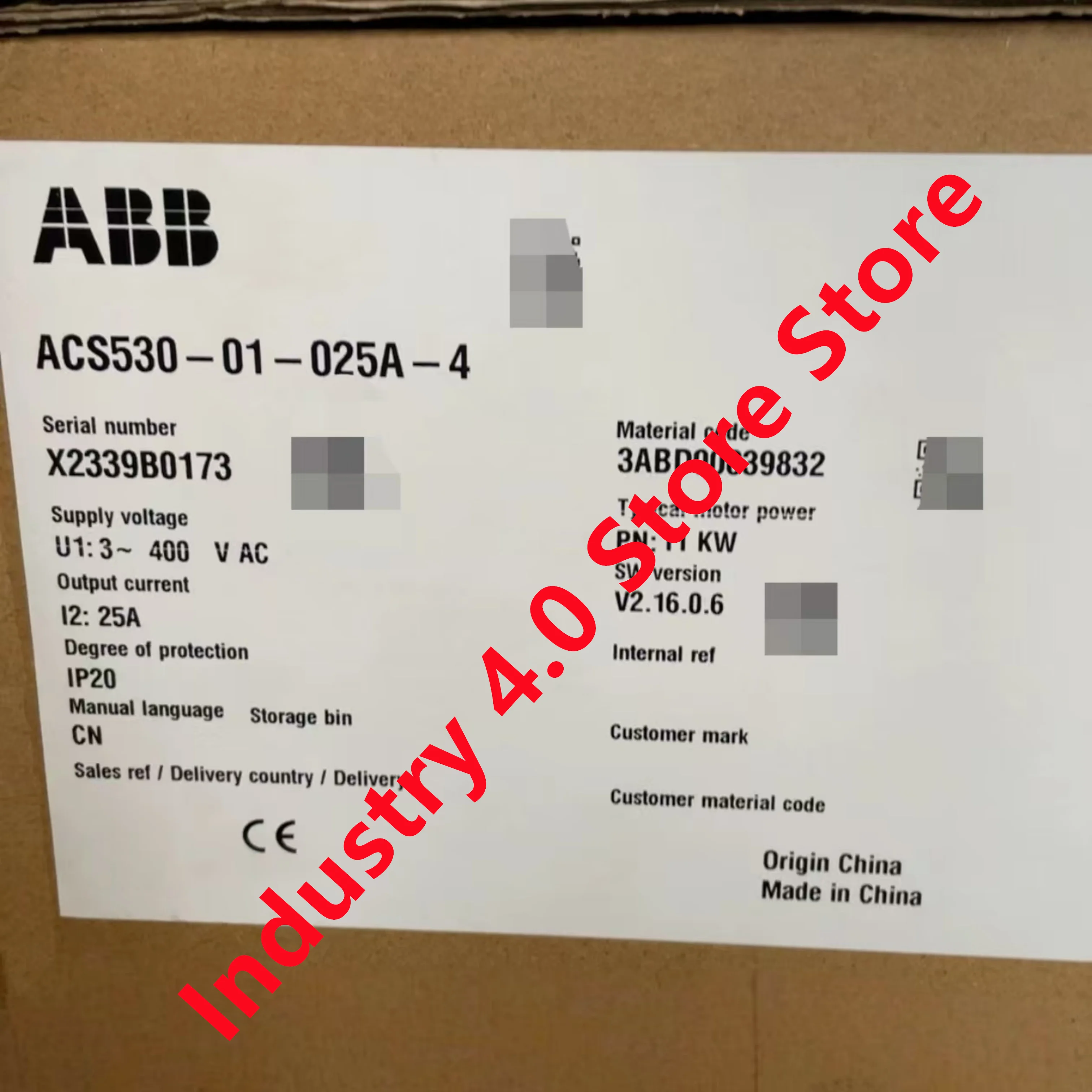 ACS530-01-017A-4 ACS530-01-025A-4 novo original