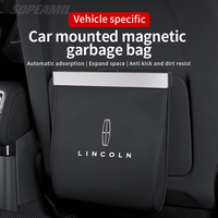Lincoln Z Navigator Aviator Nautilus Corsair MKZ MKC MKX MKS Car Garbage Bag Led Light Seat Back Hanging Trash can Storage Bag