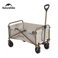 Naturehike 2025 New Camping Wagon 72L Large Capacity Folding Mini Car Portable Stable Angle Adjust Outdoor Picnic Hiking Cart
