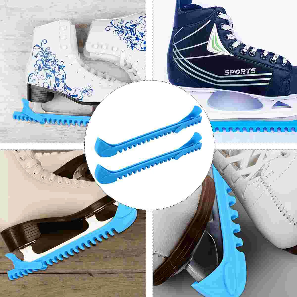 Figure Skates Cover Ice Hockey Knife Pattern Protective Case Kids Skateboard Knives Guards