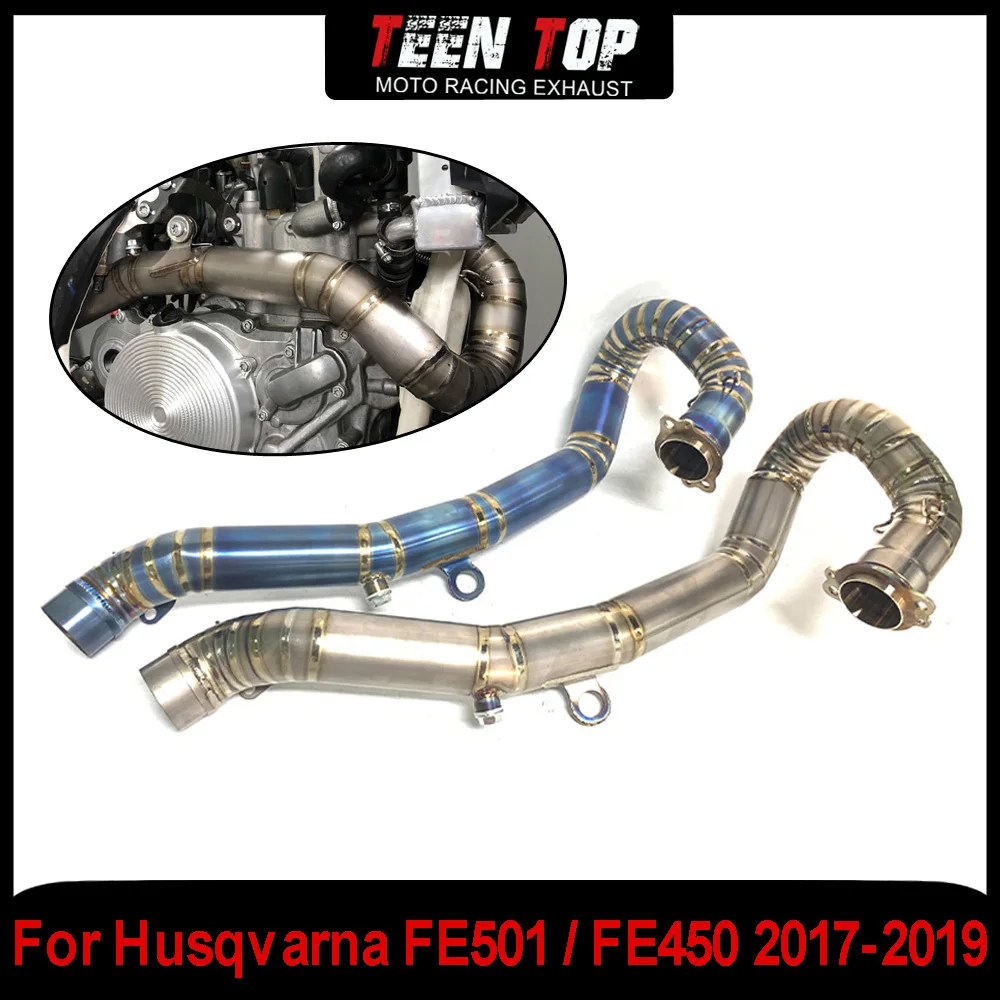 

Выхлопная труба для внедорожного велосипеда Husqvarna FE501/FE450, выхлопная труба для KTM 450 EXC-F 500 EXC-F 2017-2019, титановый сплав
