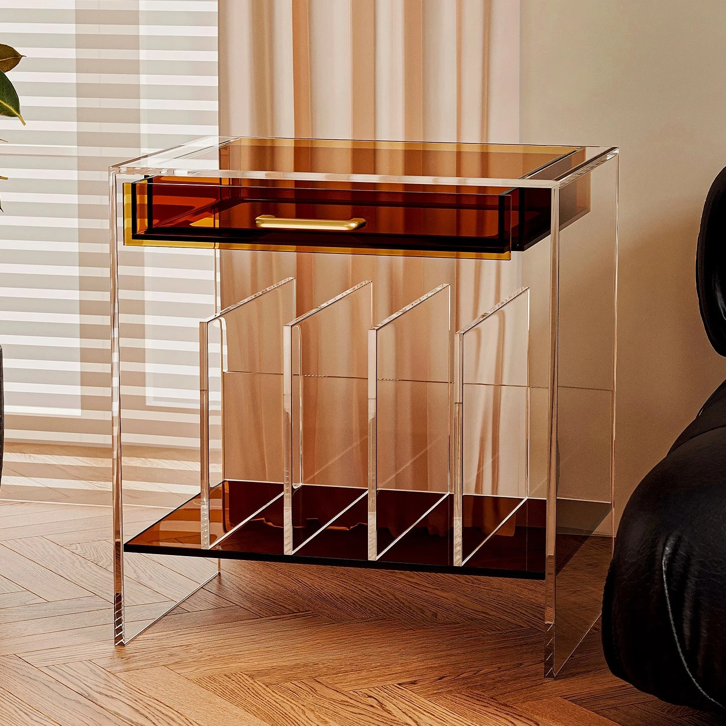 

Magazine Cabinet Acrylic Record Cabinet