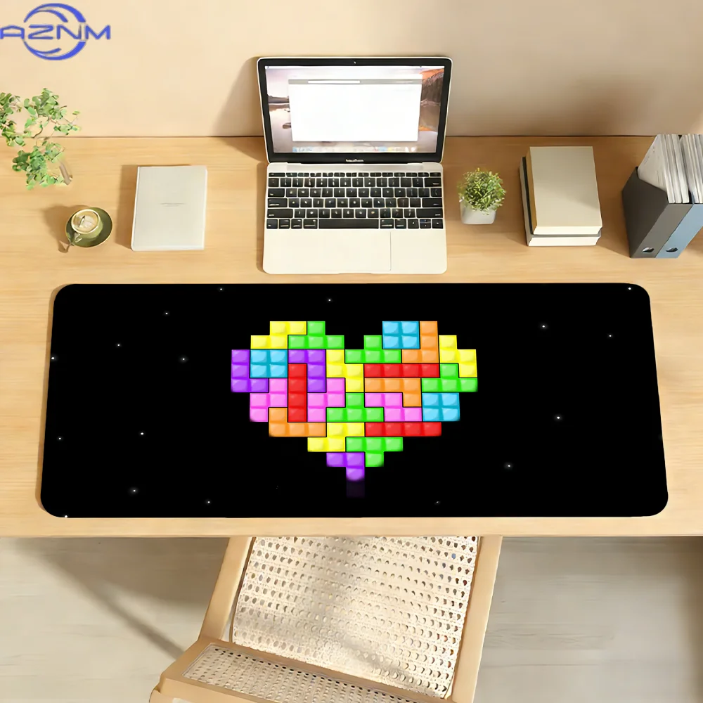 Alfombrilla de ratón para juegos T-Tetris-S, alfombrilla de ratón antideslizante de goma para ordenador portátil, alfombrilla de