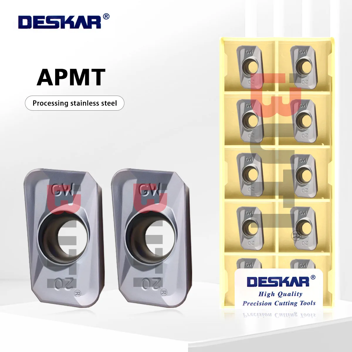 

DESKAR 100% оригинал APMT113520PDER-GW 160420PDER-GW 160430PDER-GW LF6018 Токарный станок с ЧПУ Фрезерное лезвие Режущие инструменты Нержавеющая сталь
