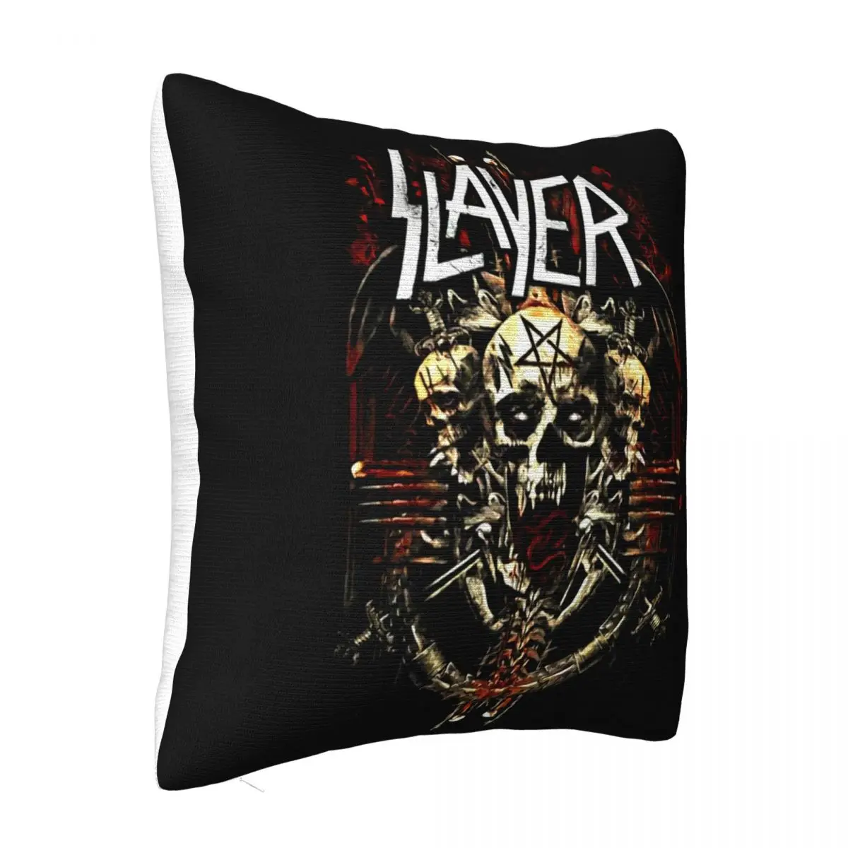 Slayer Demonic Admat Black Classic Rock Metal Band Unisex Casual Basic Surprise Designs Pillow Case