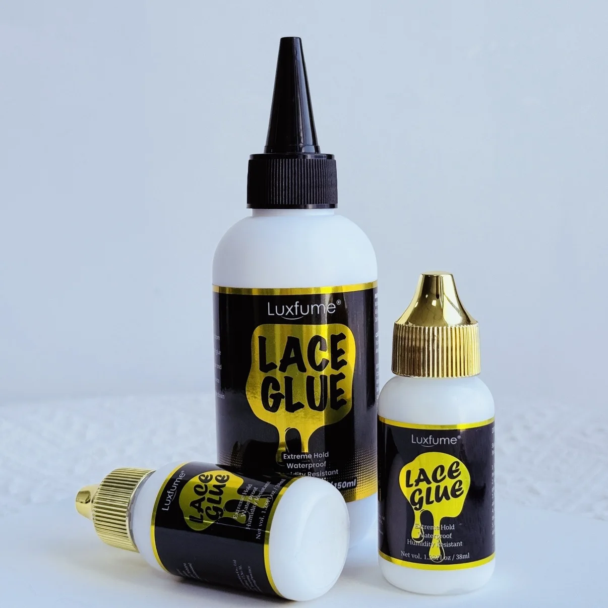 

38/150 мл передний клей для парика, водостойкий клей для ультрафиксации волос, сильная фиксация, кружевной парик, система волос, 38 мл клей для волос